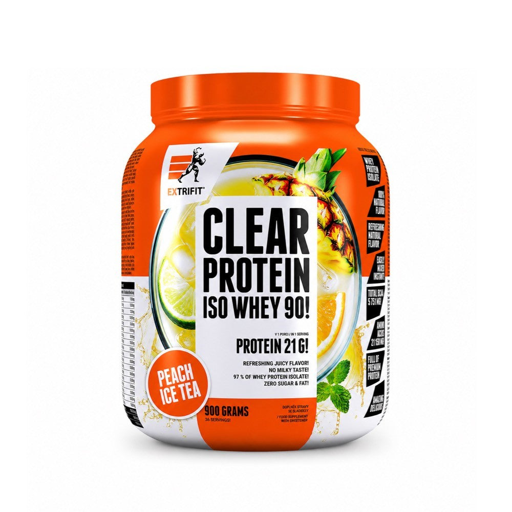 Extrifit Clear Protein Iso Whey 90! 900 g barackos jegestea